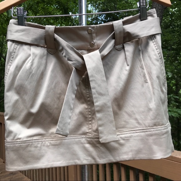 NWT Benetton Khaki Mini Skirt